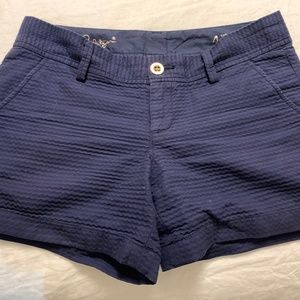 Lilly Pulitzer Navy Blue Callahan Shorts Size 4